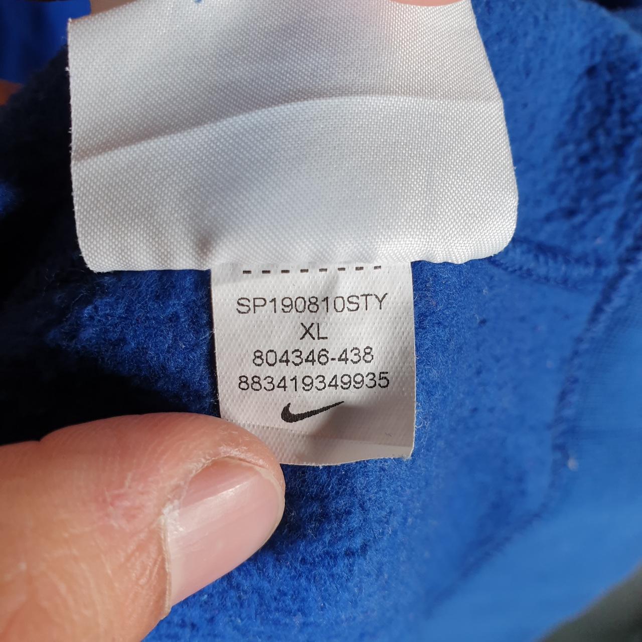 Vintage Nike Club Embroidered Hoodie Men’s XL Blue Swoosh Y2K Pullover