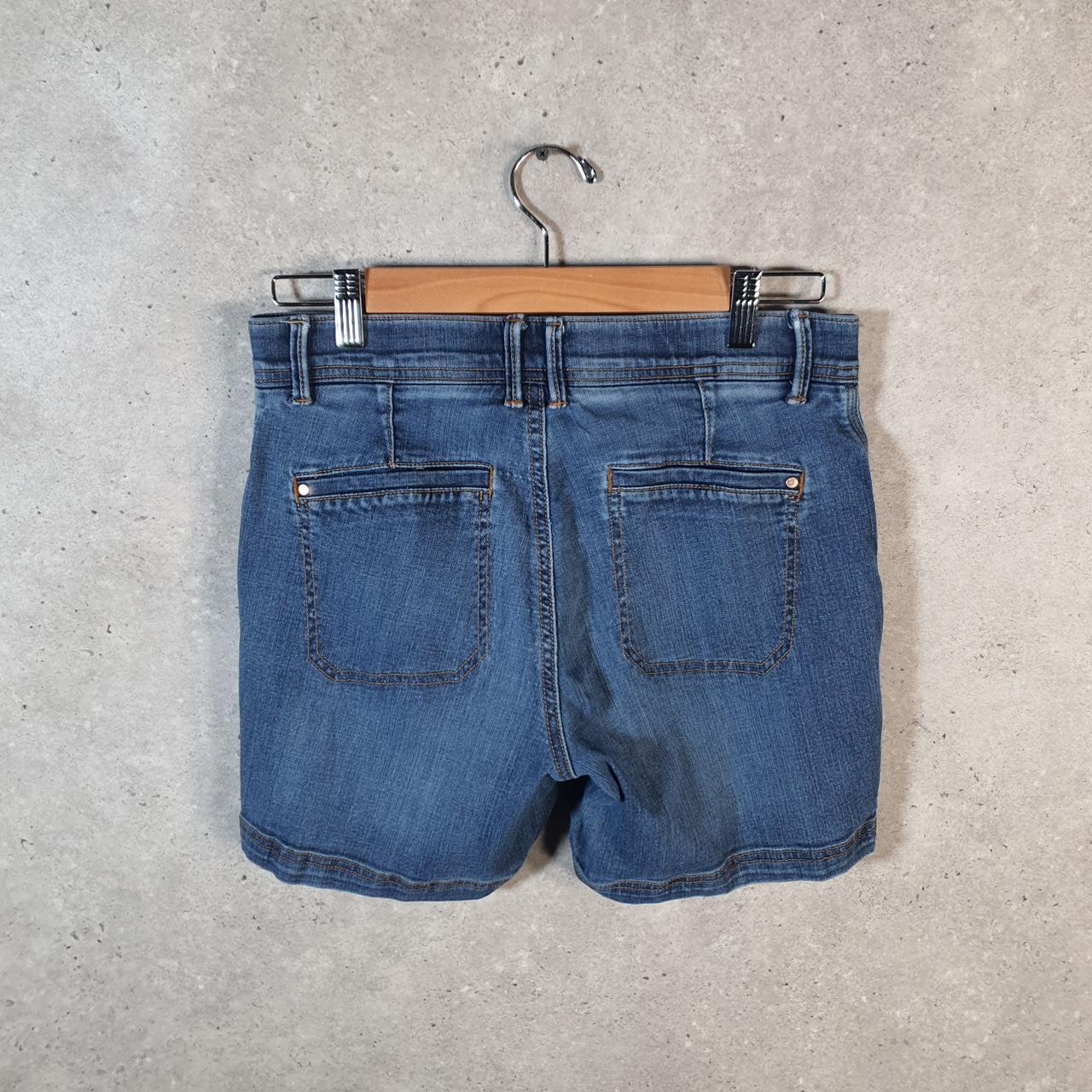 Vintage Lee Baggy Shorts Jorts Cargo Womens W30 Blue Denim Relaxed Cargo