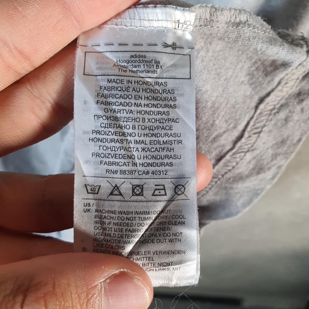 Vintage Adidas Spellout Retro T Shirt Men’s 2XL Grey Three Stripes Logo