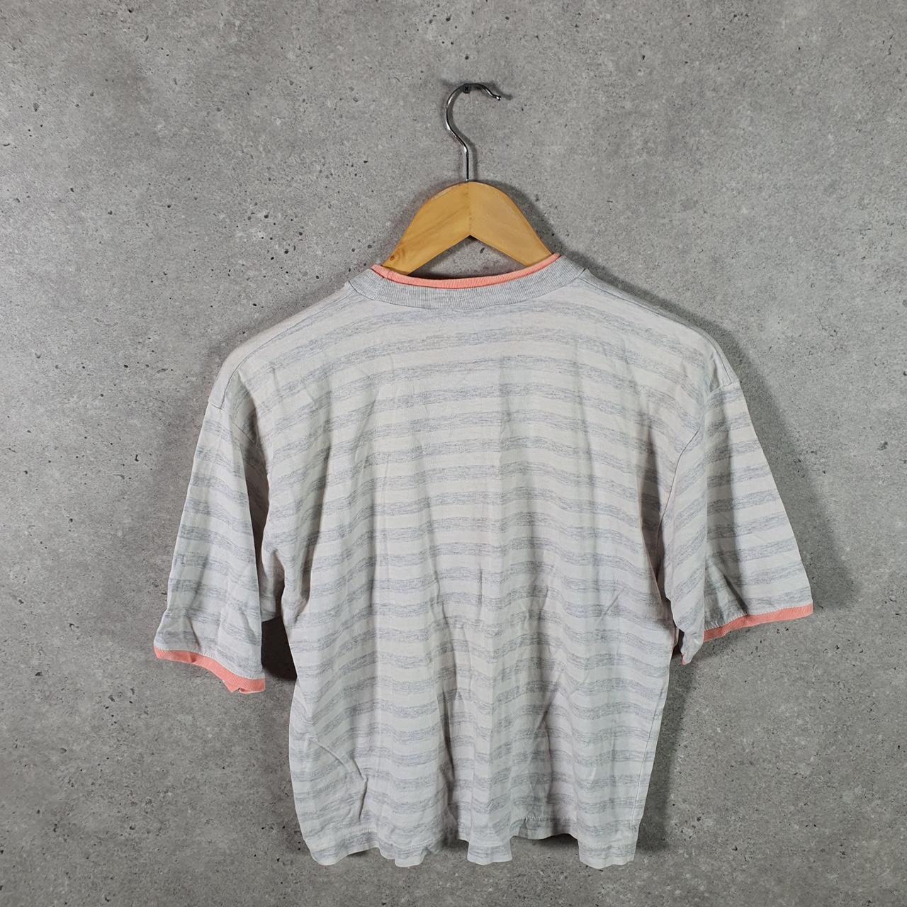 Vintage Ocean City Maryland Beach Palm Trees 90s USA Single Stitch T Shirt Womens Small Grey