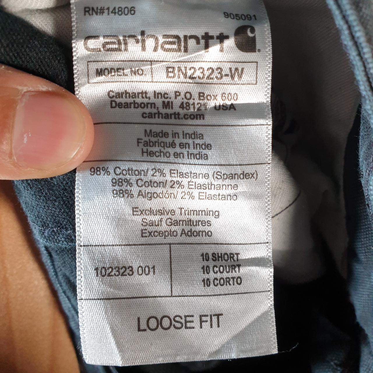 Vintage Carhartt Carpenter Double Knee Trousers Womens W32 L28 Black Loose Fit