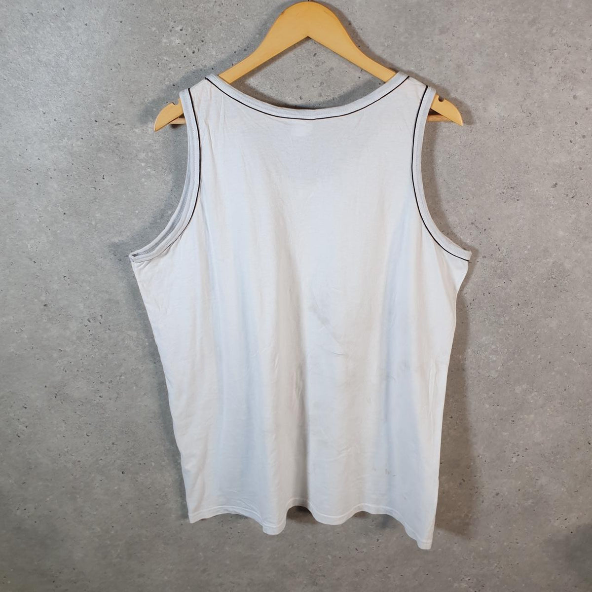 Vintage Puma Spellout Vest Men’s XL White sports Logo Athletic