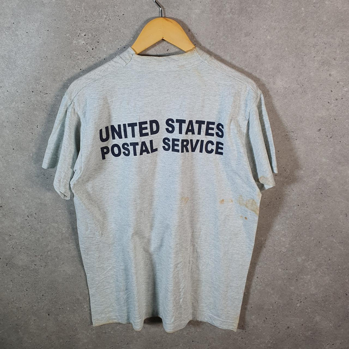 Vintage Fruit of the Loom Dayton Ohio USPS 1997 USA Single Stitch T Shirt Men’s Large Grey C9632