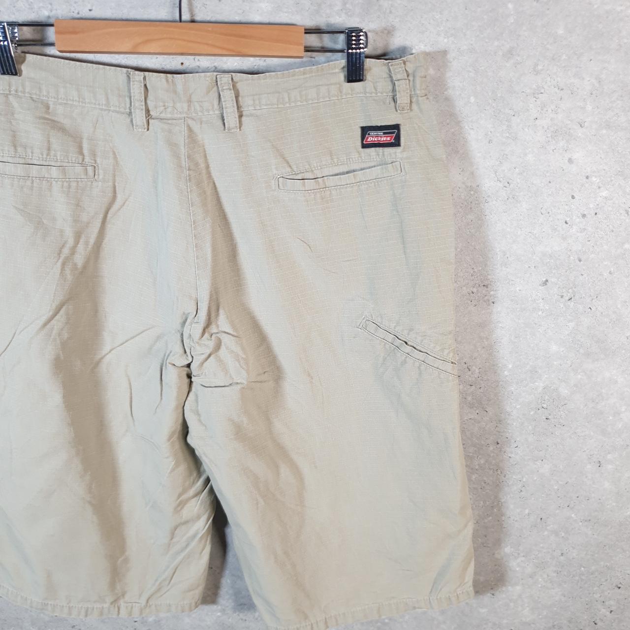 Vintage Dickies Baggy Chino Shorts Jorts Cargo Mens W34 Brown Loose Fit