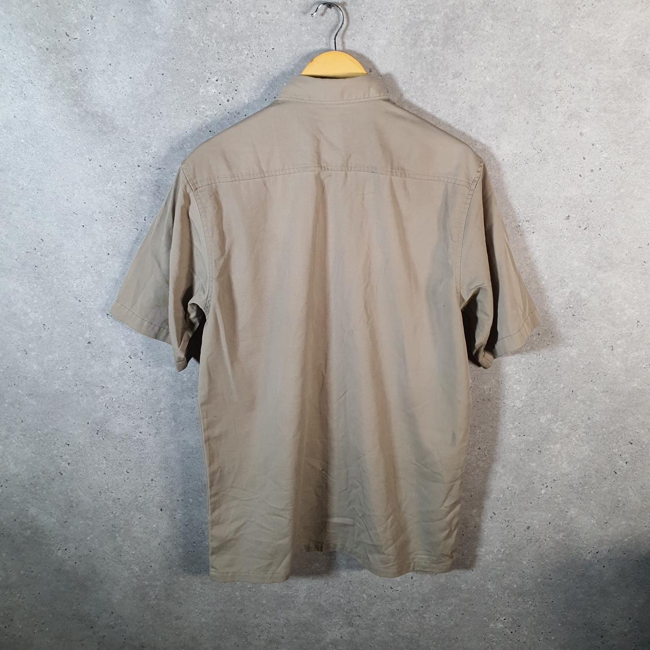Vintage Carhartt Shirt Button Down Mens Medium Brown Chore Utility Relaxed