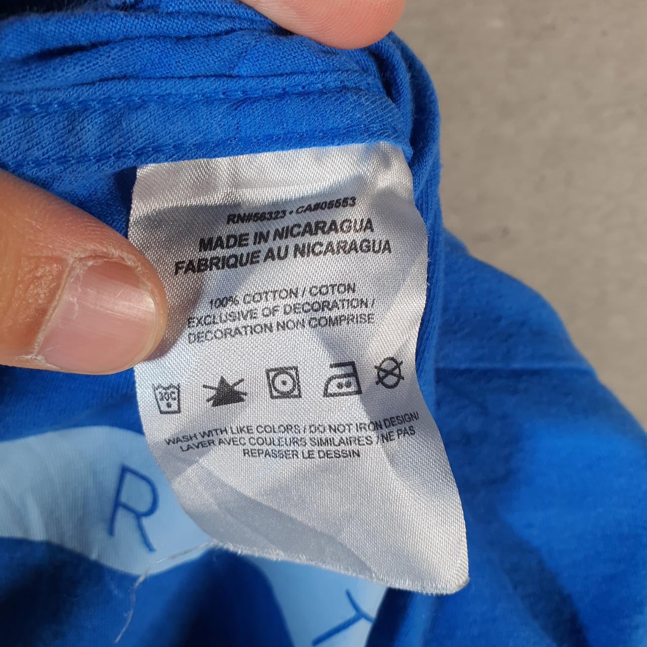 Vintage Nike Sportswear Spellout T Shirt Womens Medium Blue Logo Swoosh Athletic