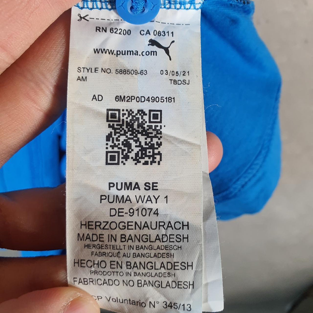 Vintage Puma Polo Shirt Men’s Small Blue Regular Fit Casual Embroidered Logo