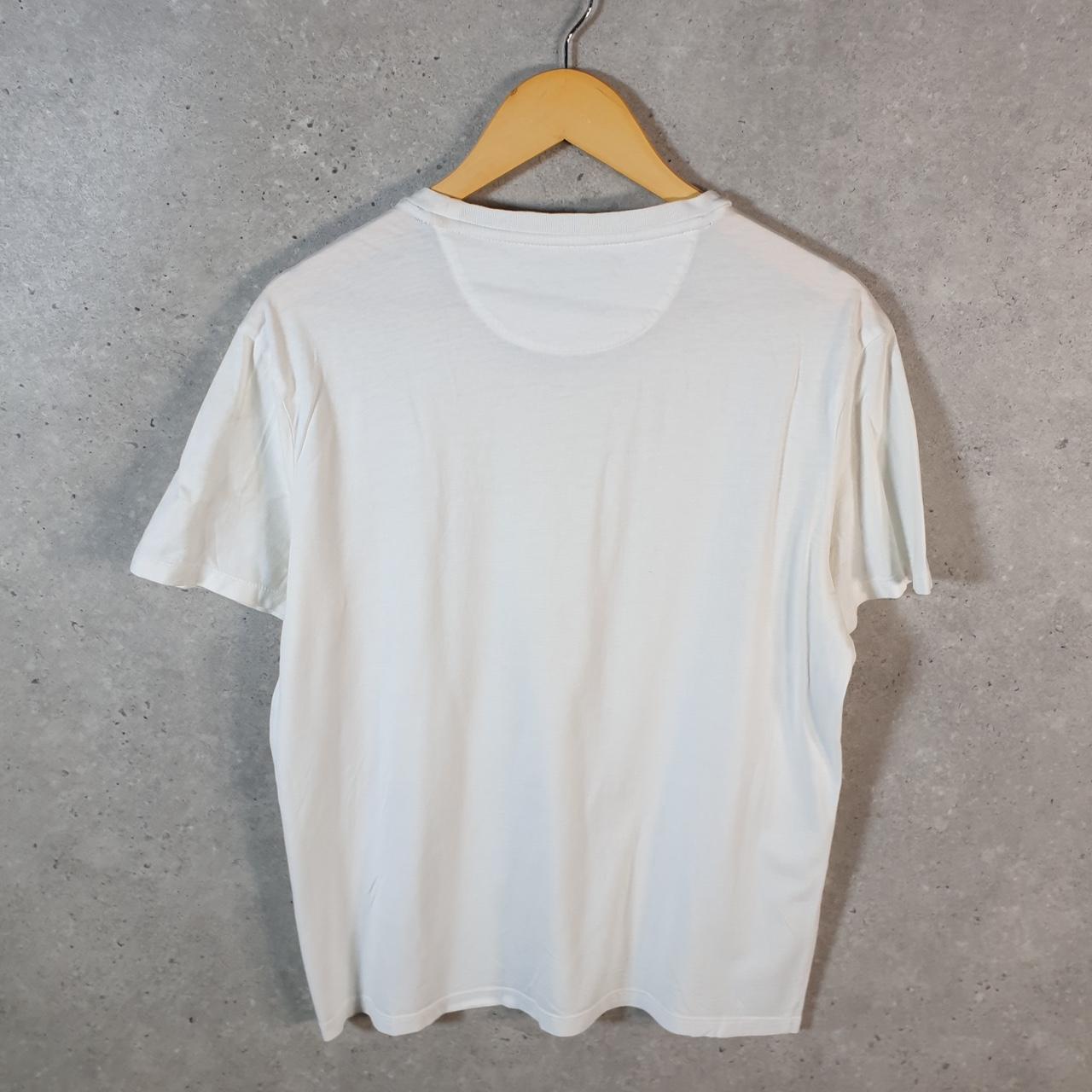 Vintage Calvin Klein Spellout Blank T Shirt Men’s Medium White Casual Sports