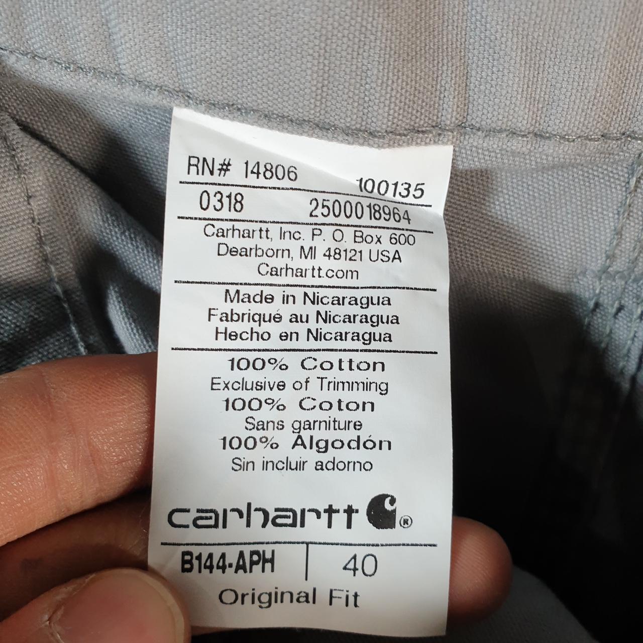 Vintage Carhartt Baggy Carpenter Shorts Jorts Cargo Men’s W40 Grey Original Fit Workwear