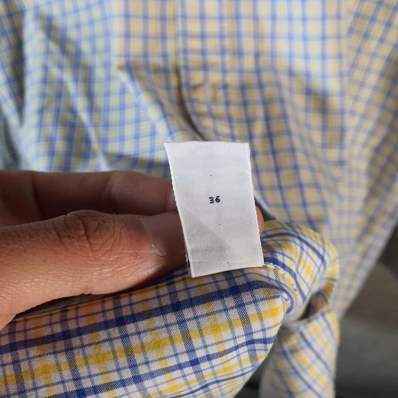 Vintage Ralph Lauren Button Down Shirt Men’s XL Yellow Classic Fit Checkered Cotton Pony