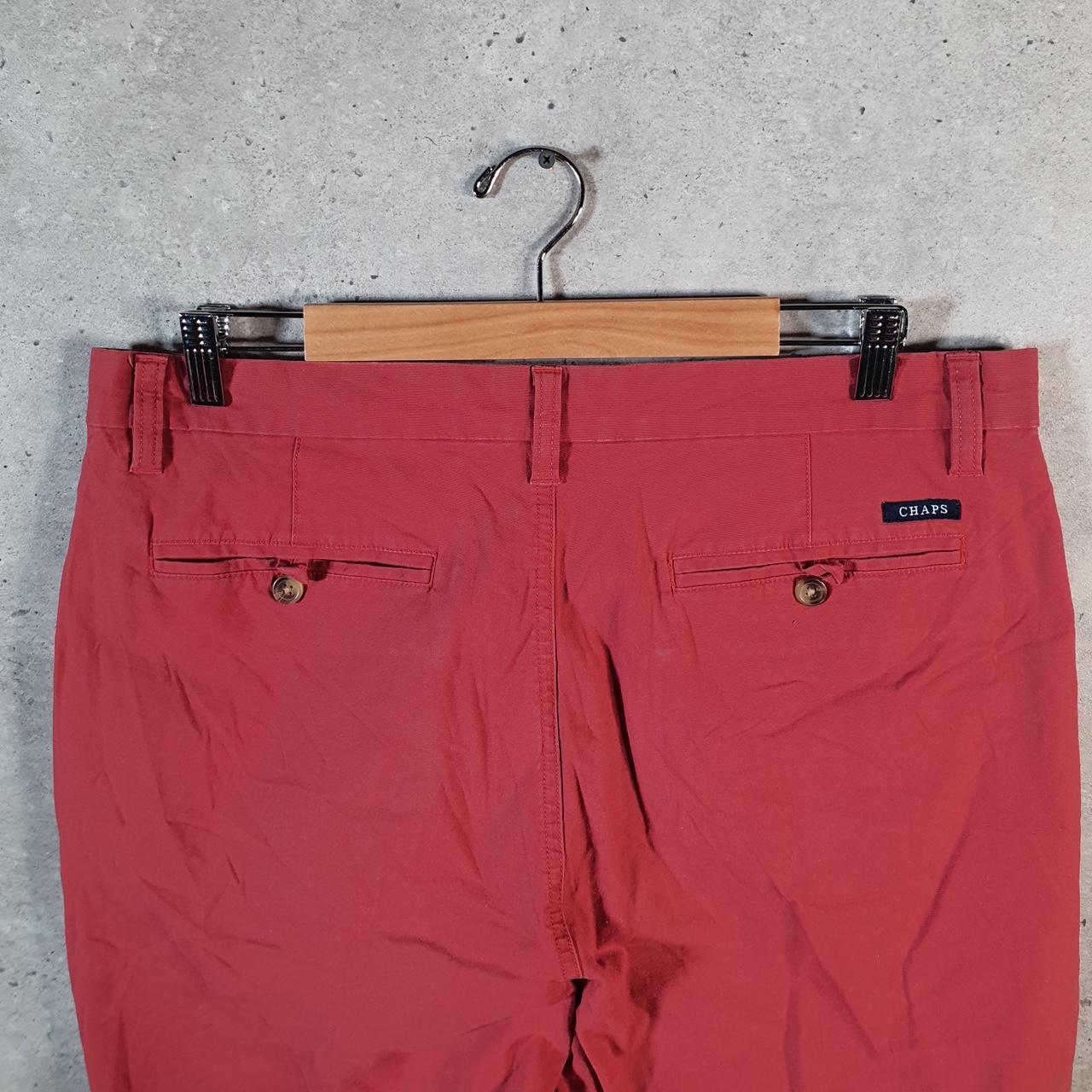 Vintage Chaps Ralph Lauren Polo Shorts Jorts Cargo Men’s W34 Red Baggy Cotton A4245