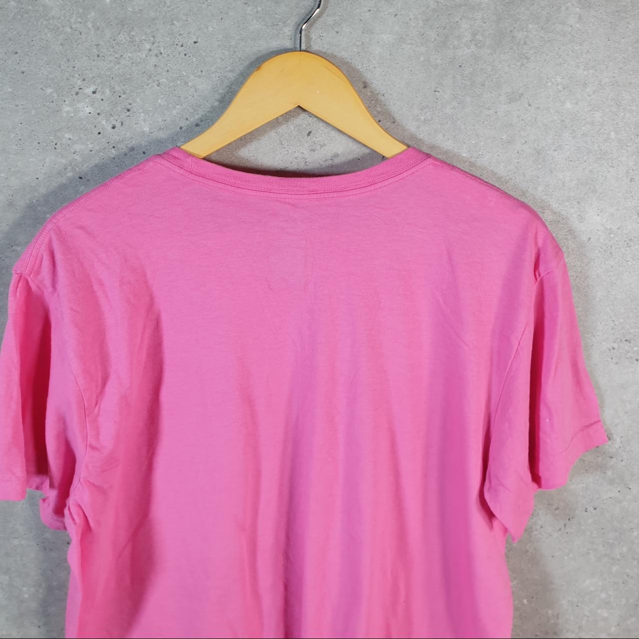 Vintage Ralph Lauren Polo T Shirt Men’s Large Pink Embroidered Classic Fit Pony C8589