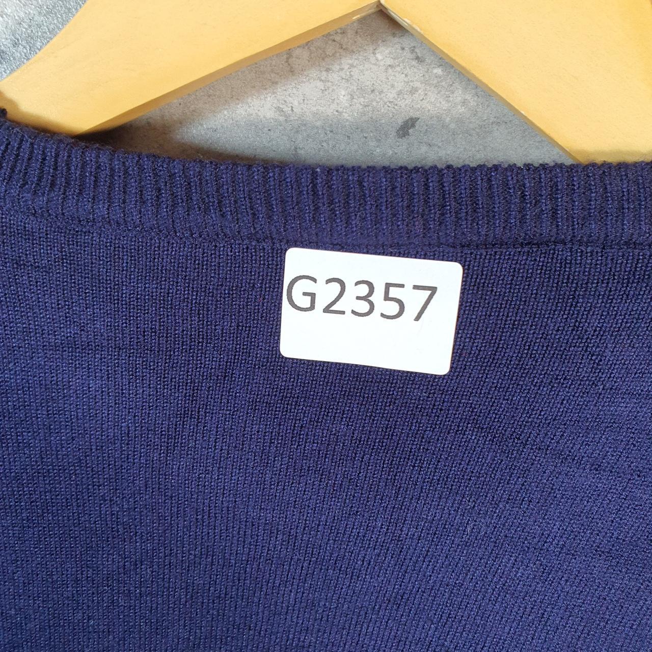 Vintage Adidas Knit Sweater Men’s Small Blue Y2K Pullover Casual