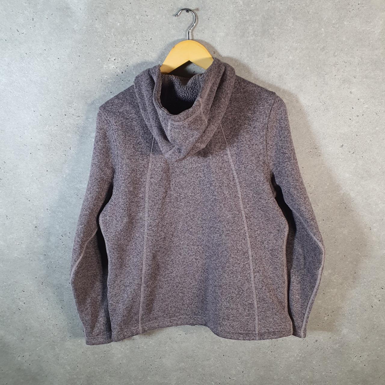 Vintage The North Face TNF Teddy Fleece Sweatshirt  Womens Large Purple Full Zip Logo