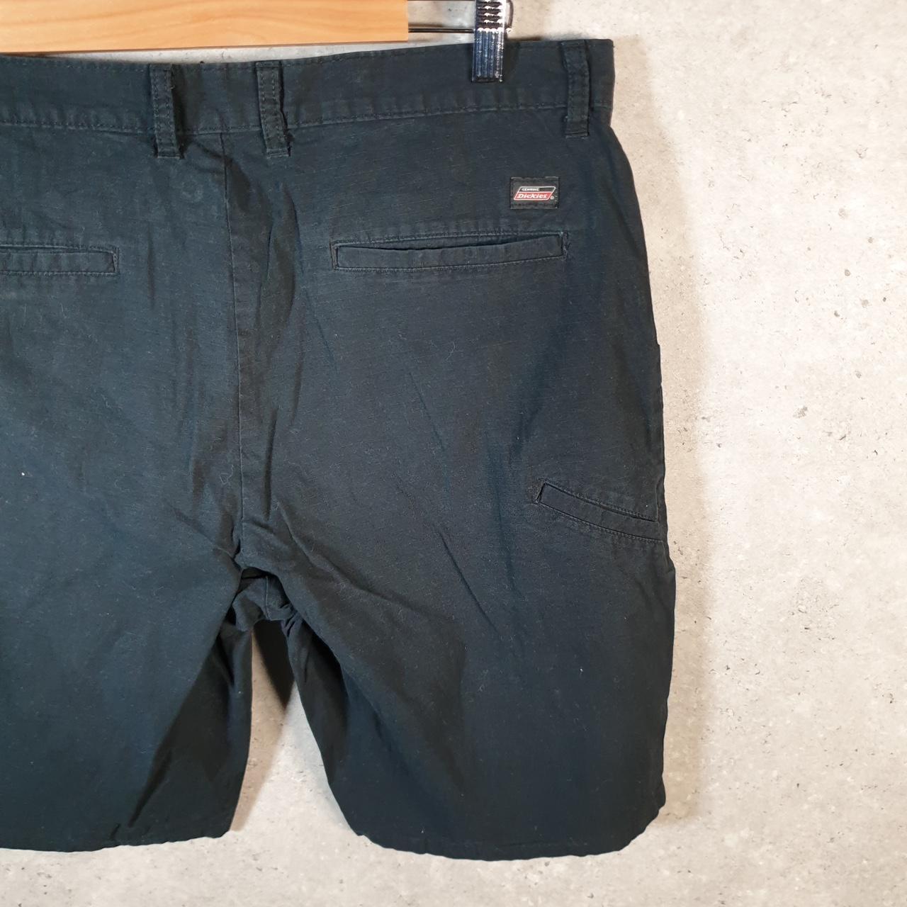 Vintage Dickies Baggy Chino Shorts Jorts Cargo Mens W36 Black Loose Fit