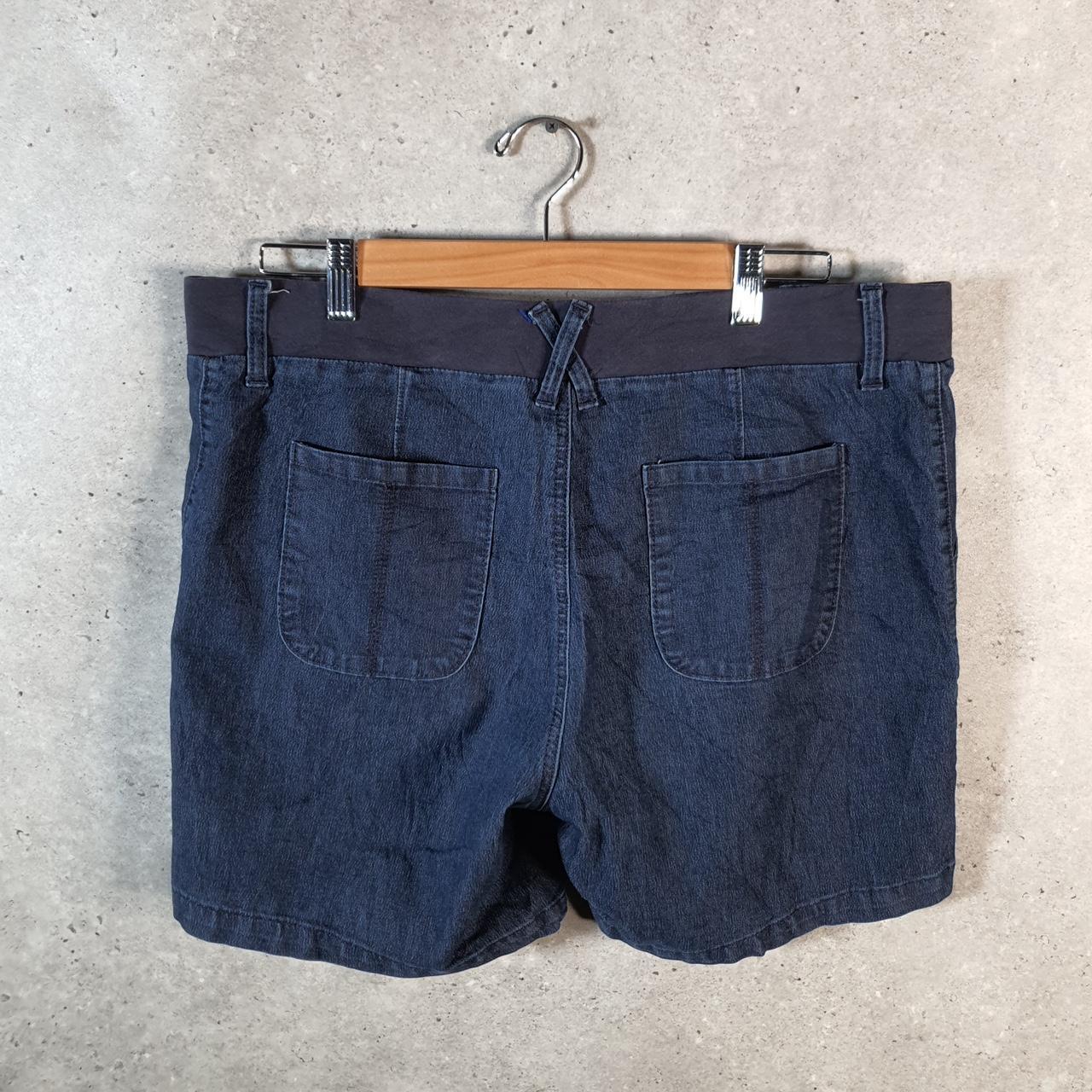 Vintage Lee Baggy Shorts Jorts Cargo Womens W36 Blue Relaxed Denim