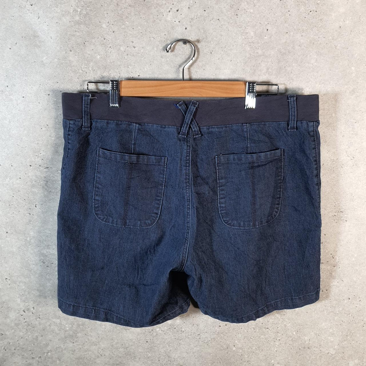 Vintage Lee Baggy Shorts Jorts Cargo Womens W36 Blue Relaxed Denim