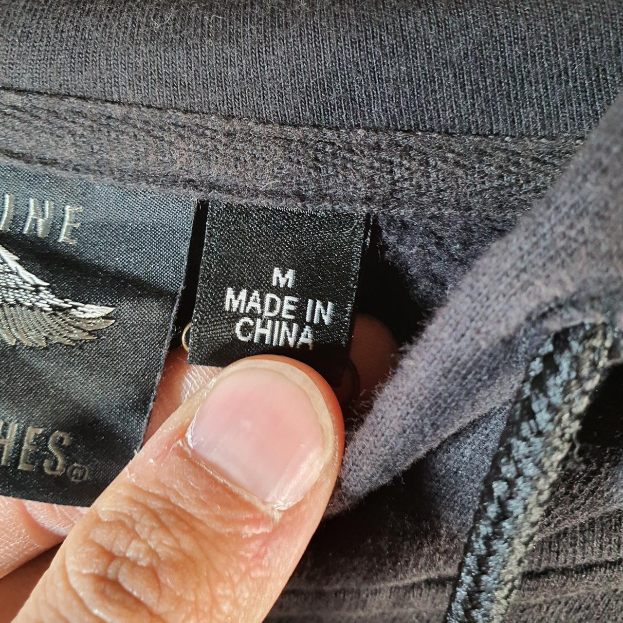 Vintage Harley Davidson Sequins Hoodie Womens Medium Black Full Zip USA