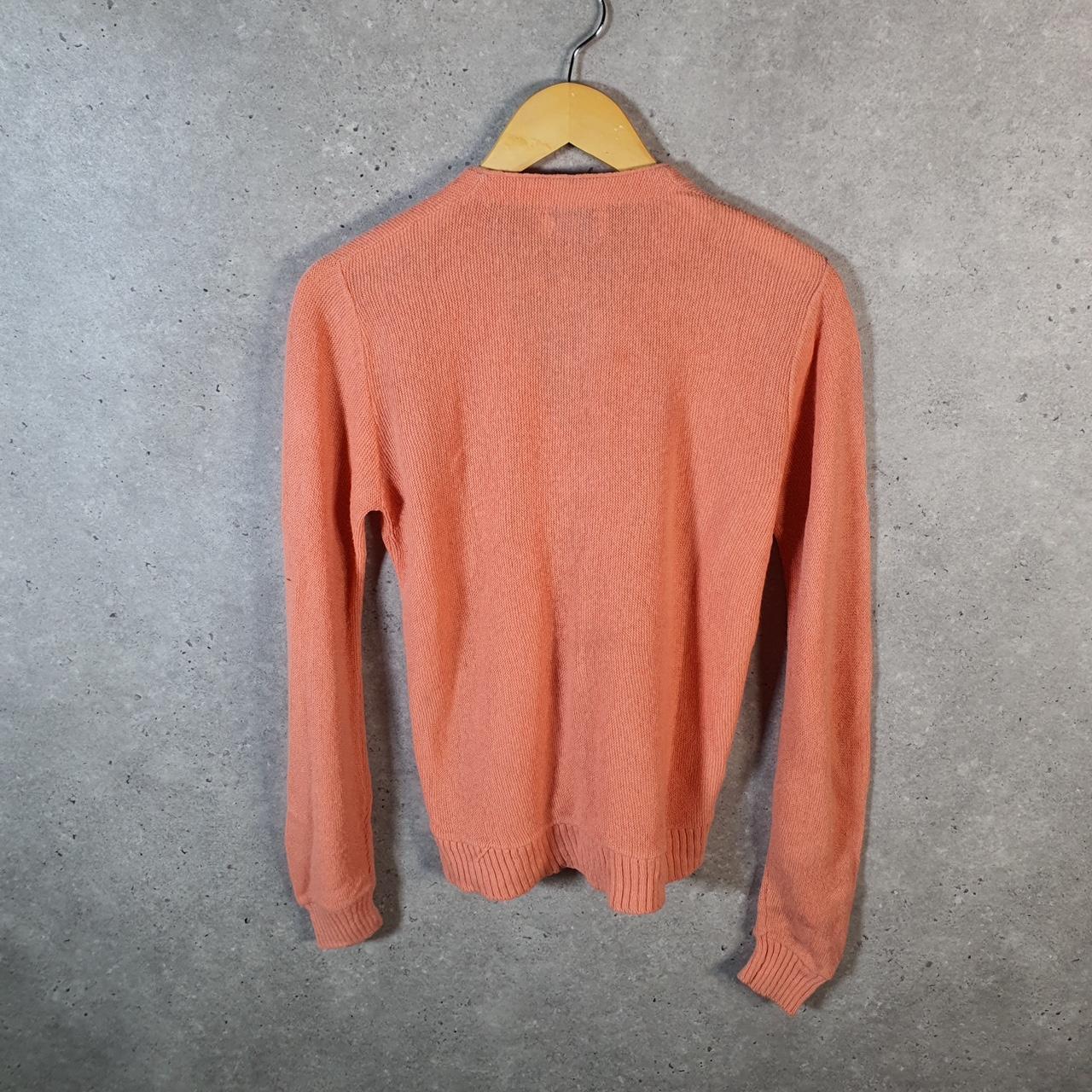 Vintage Haymaker Lacoste Knit Sweater Cardigan Womens Medium Pink Logo Y2K Logo
