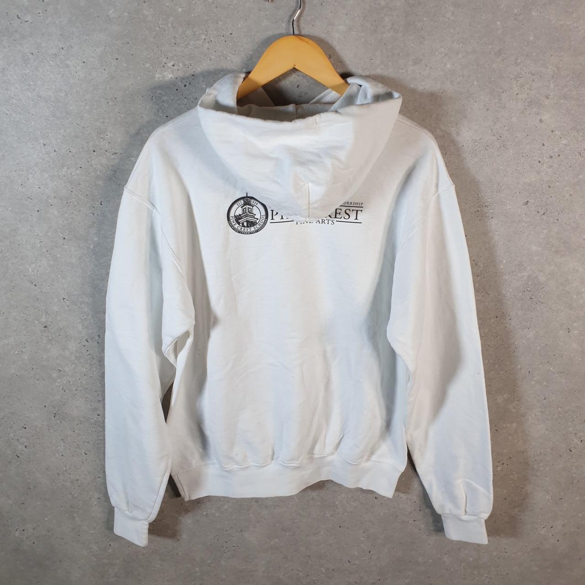 Vintage Champion Hoodie Men’s Medium White Pro Sport Pullover Pine Crest Dance