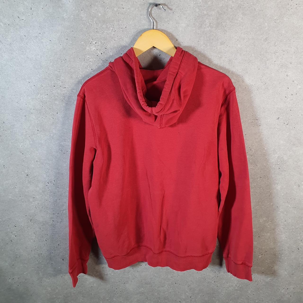 Vintage Nike Club Embroidered Hoodie Men’s Medium Red Swoosh Y2K Pullover