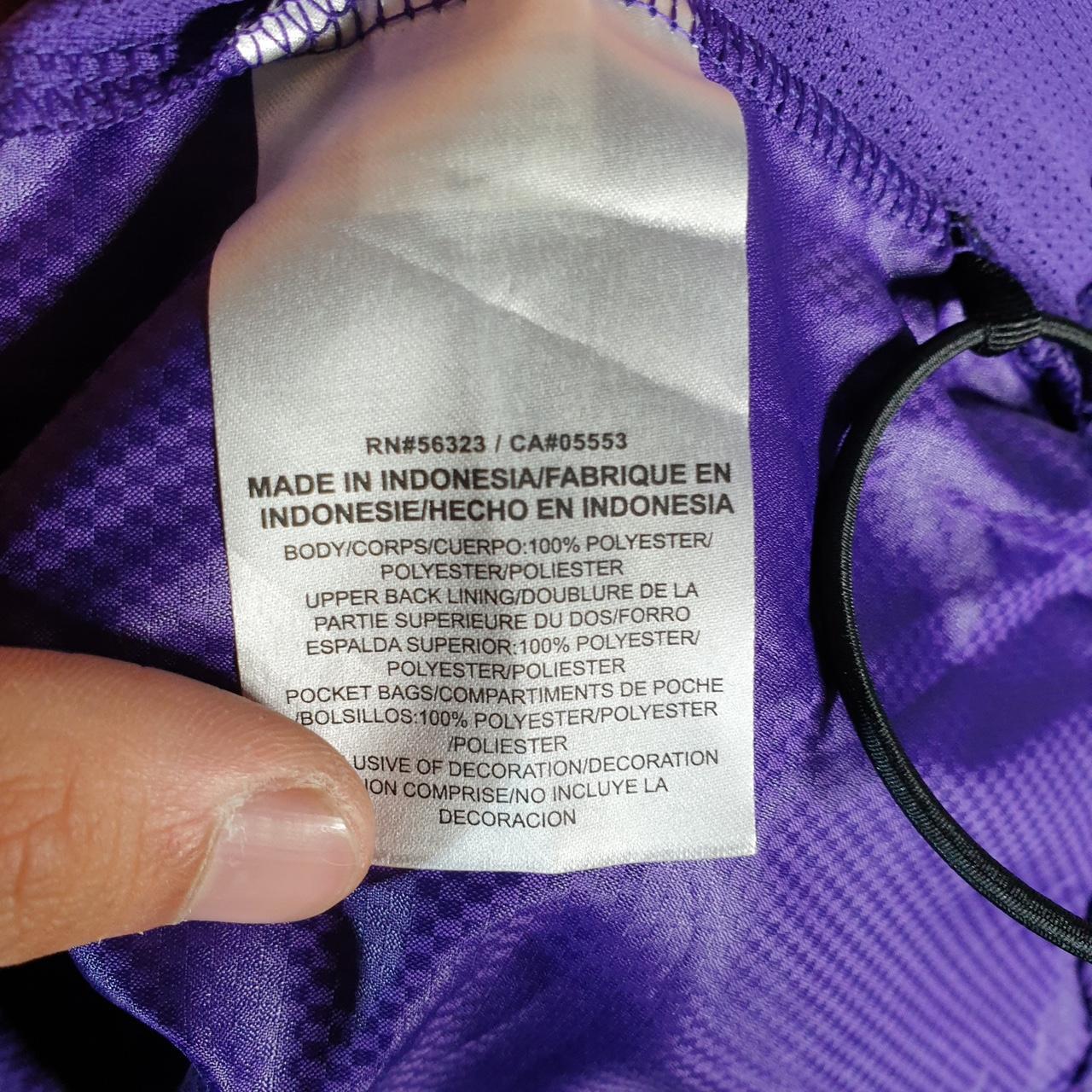 Vintage Nike Windbreaker Track Jacket Mens Small Purple USA Swoosh 1/4 Zip USA