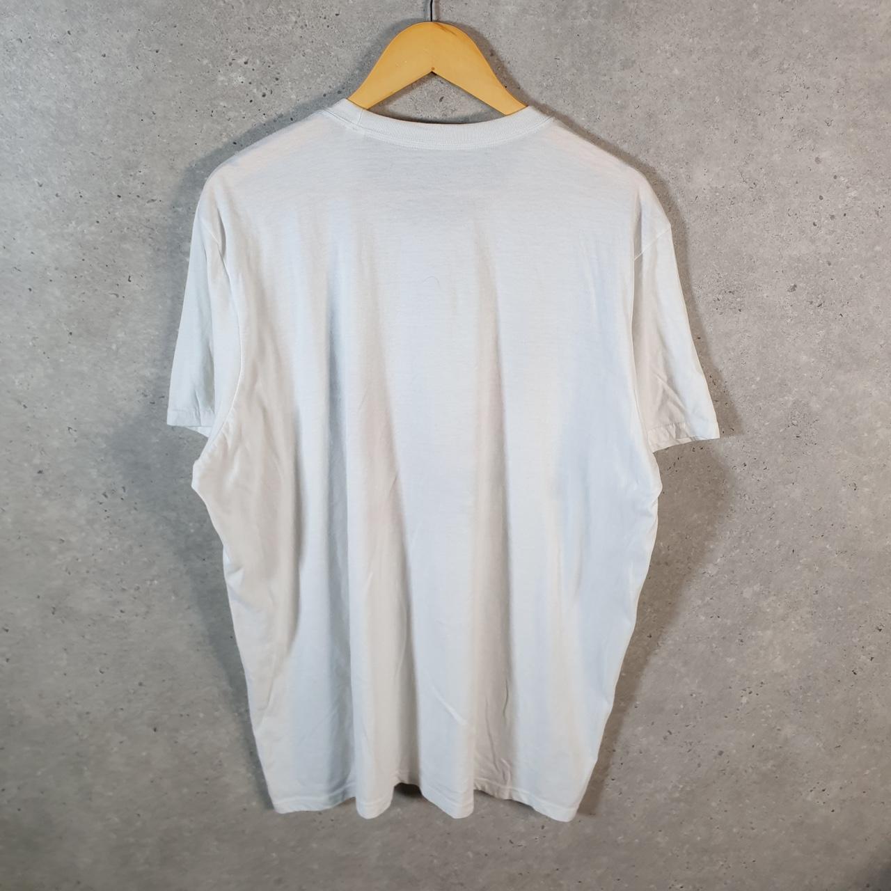 Vintage Adidas Go To Performance Tee T Shirt Men’s 2XL White Three Stripes Athletic