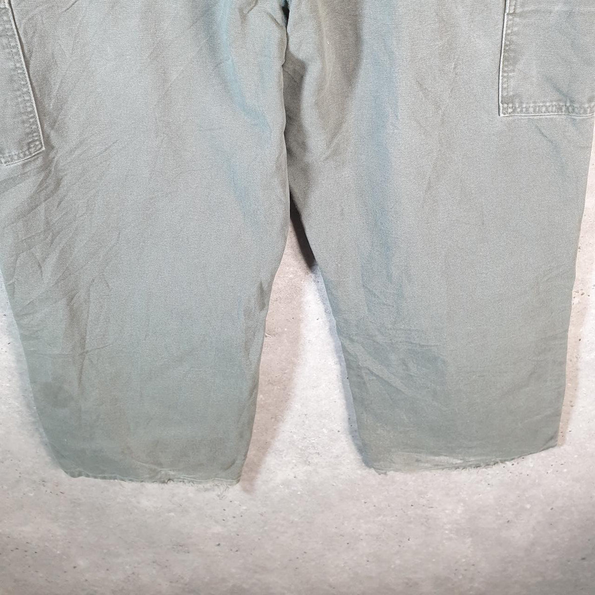 Vintage Carhartt Carpenter Trousers Mens W44 L26 Khaki Green Loose Original Fit Workwear