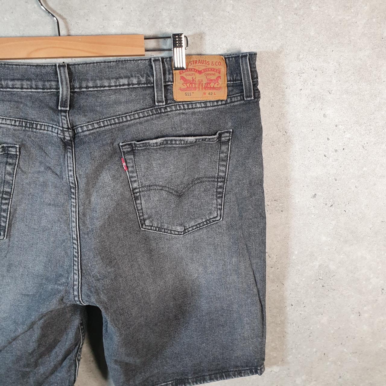 Vintage Levi’s 511 Baggy Shorts Jorts Cargo Men’s W42 Grey Relaxed Denim