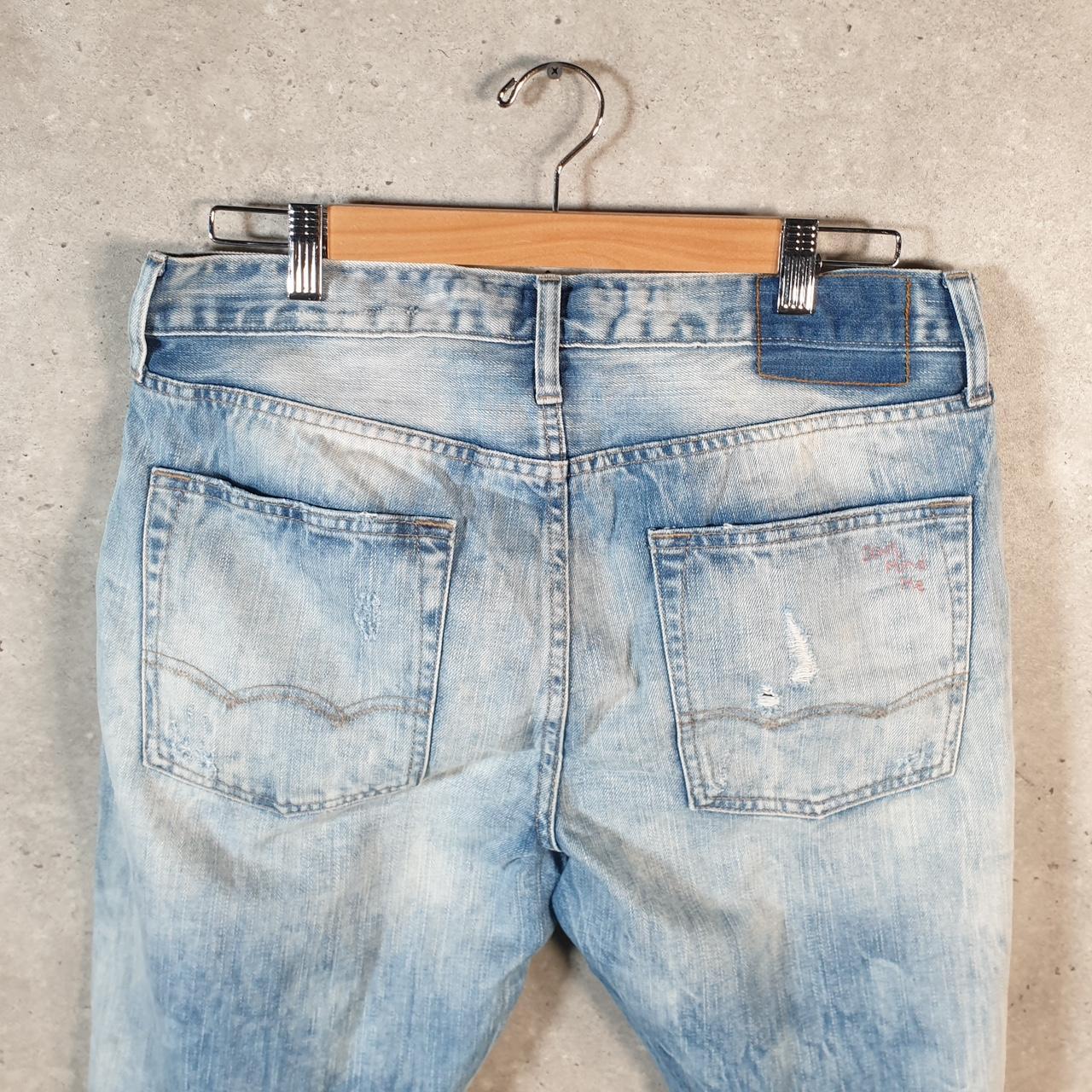 Vintage American Eagle Baggy Y2K Hip Hop Jorts Shorts Mens W32 Blue Denim USA
