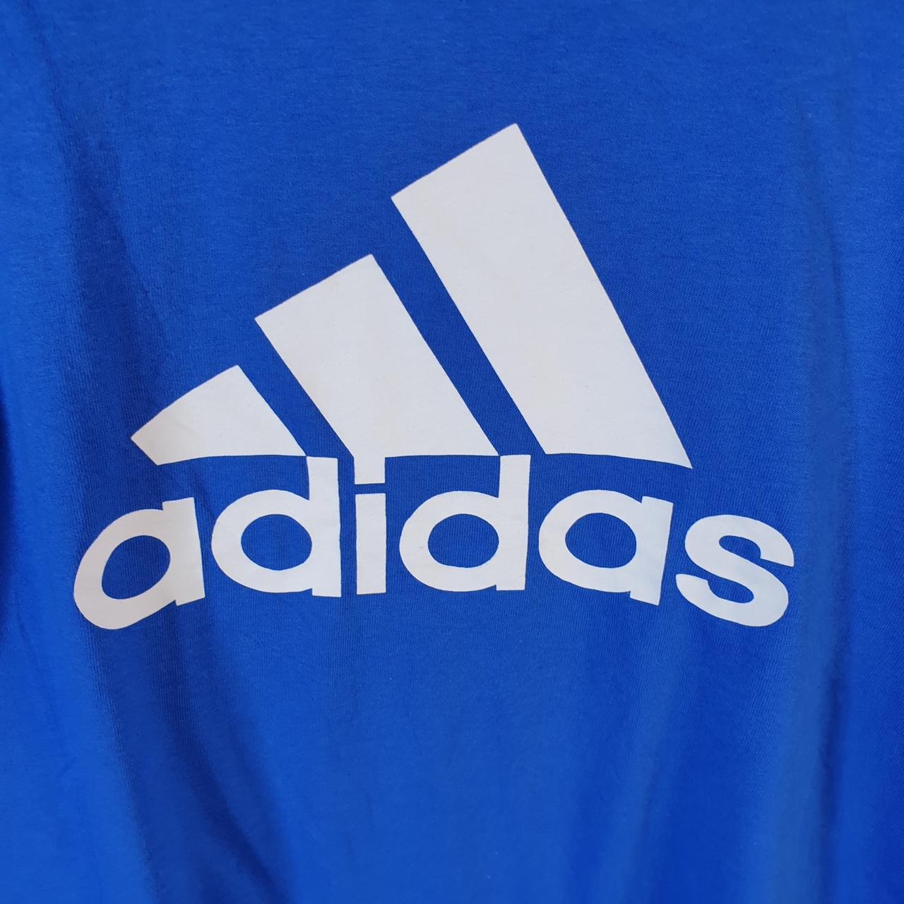 Vintage Adidas Spellout Maryland Soccer T Shirt Men’s Medium Blue Three Stripes Athletic