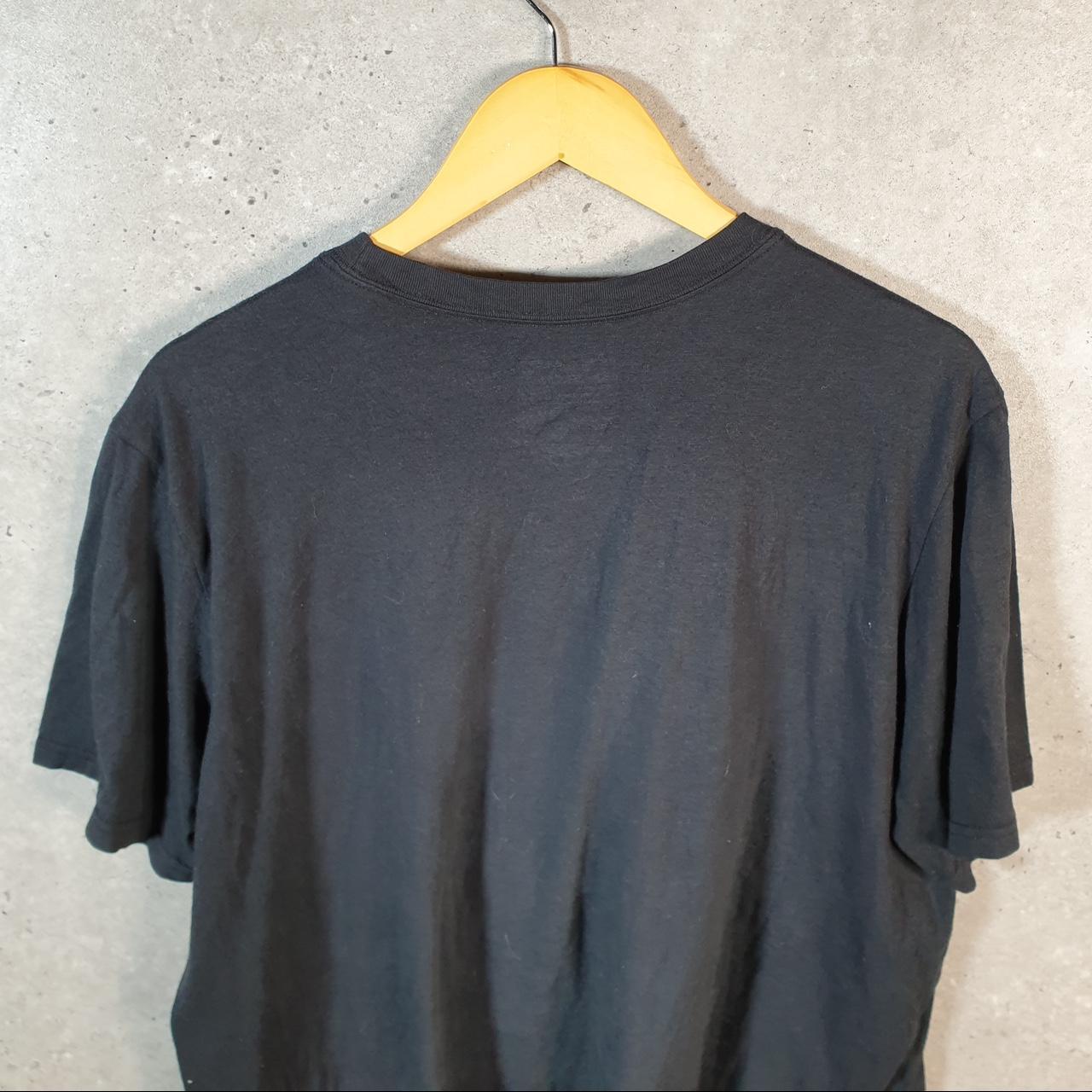 Vintage Adidas Go Tee Performance T Shirt Shirt Men’s XL Black Three Stripes Logo Athletic C9774