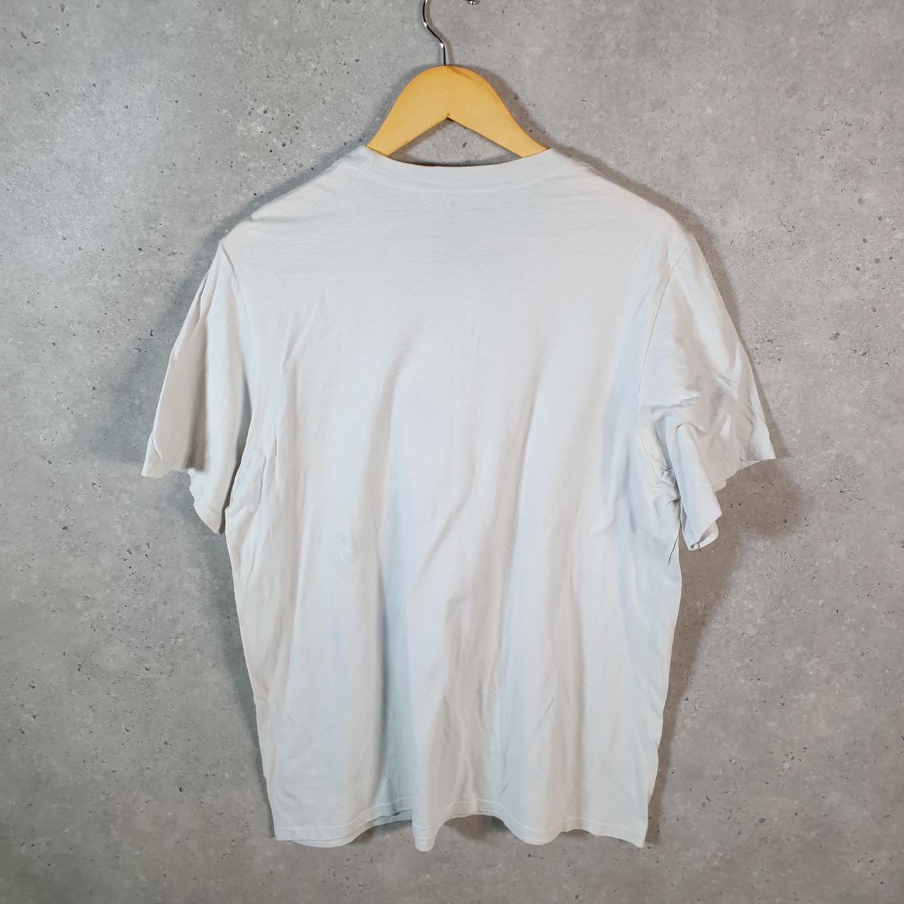 Vintage Adidas Amplifier T Shirt Shirt Men’s Large White Three Stripes Logo Athletic C9604