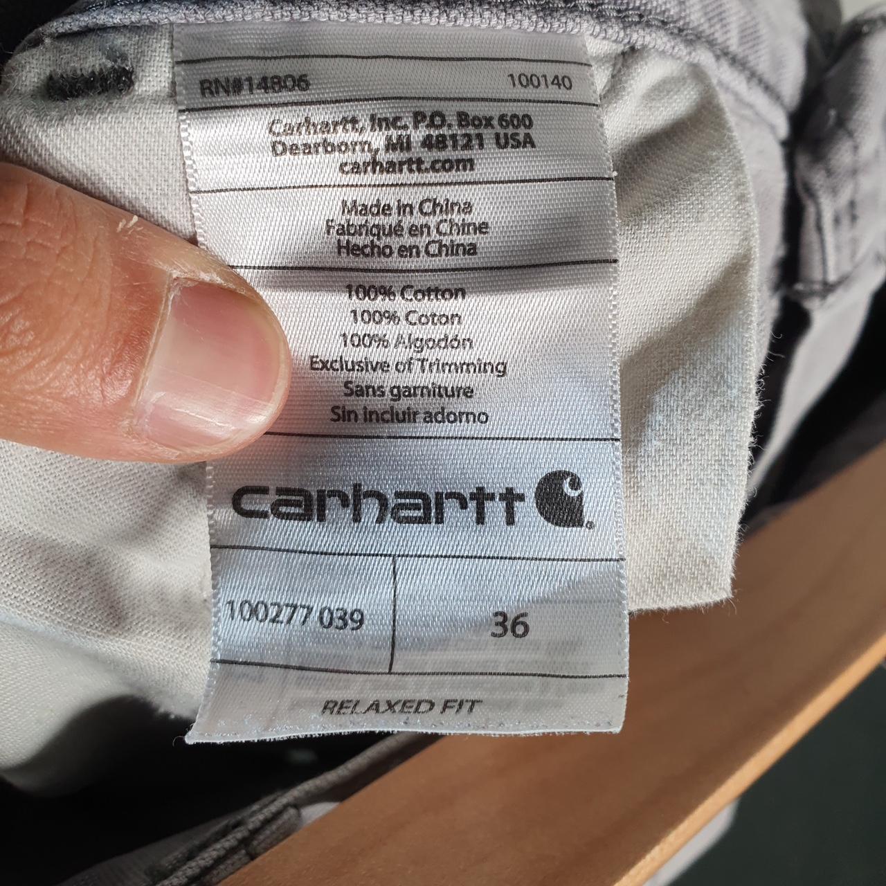 Vintage Carhartt Baggy Carpenter Shorts Jorts Cargo Men’s W36 Grey Relaxed Fit Workwear A4701