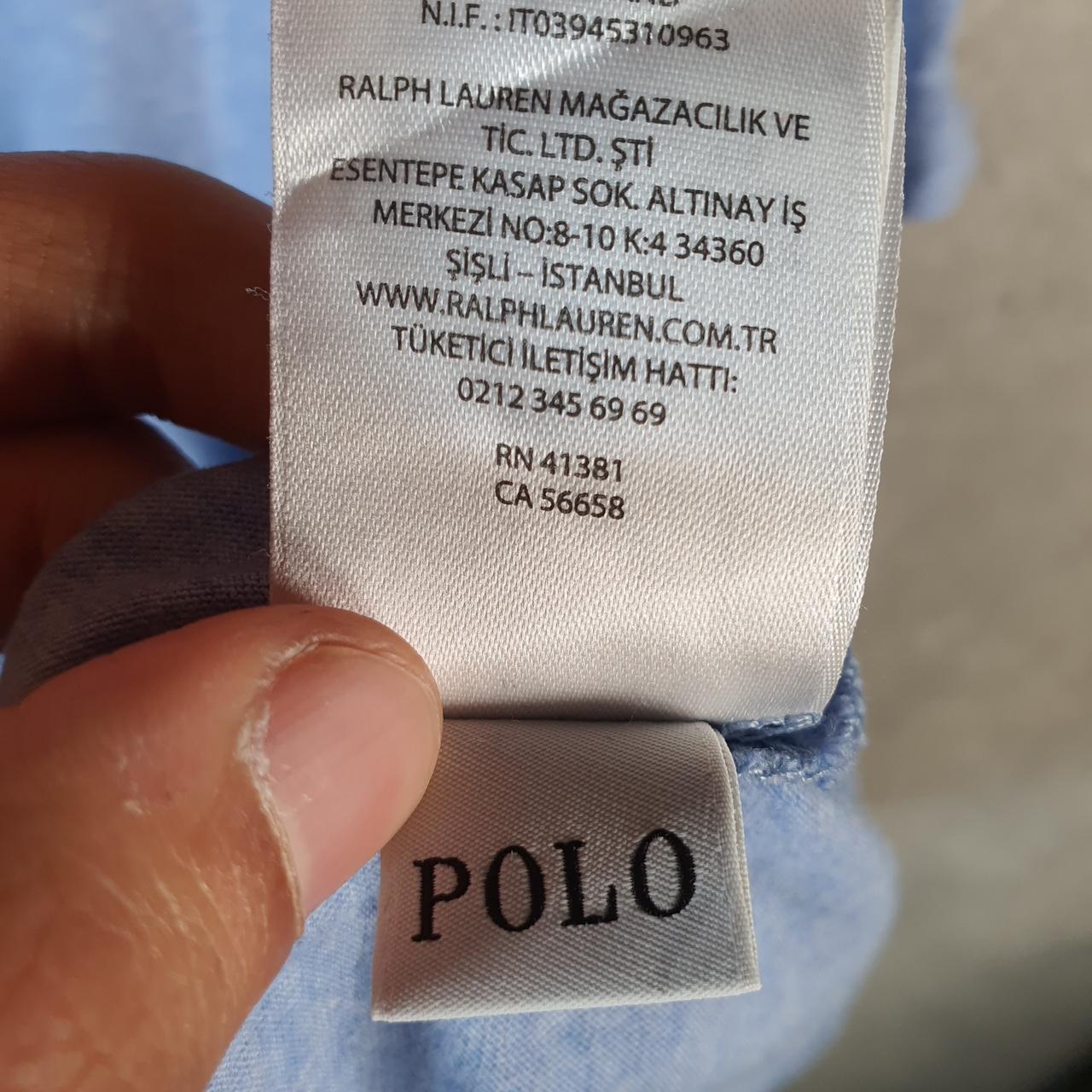 Vintage Ralph Lauren Polo Sport T Shirt Men’s Large Blue Custom Slim Fit Embroidered Pony C9024