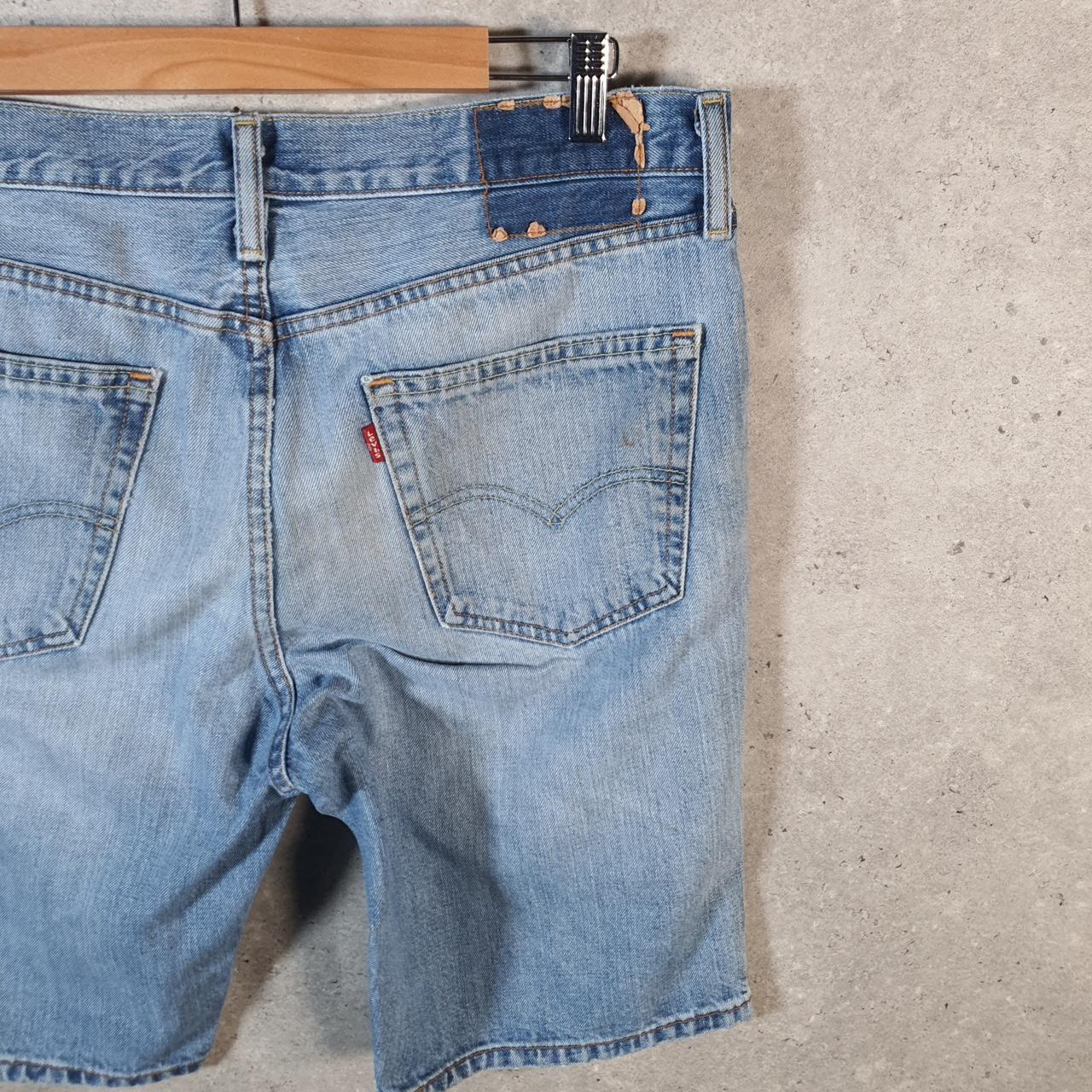 Vintage Levi’s Baggy Shorts Jorts Cargo Mens W33 Blue Relaxed Denim