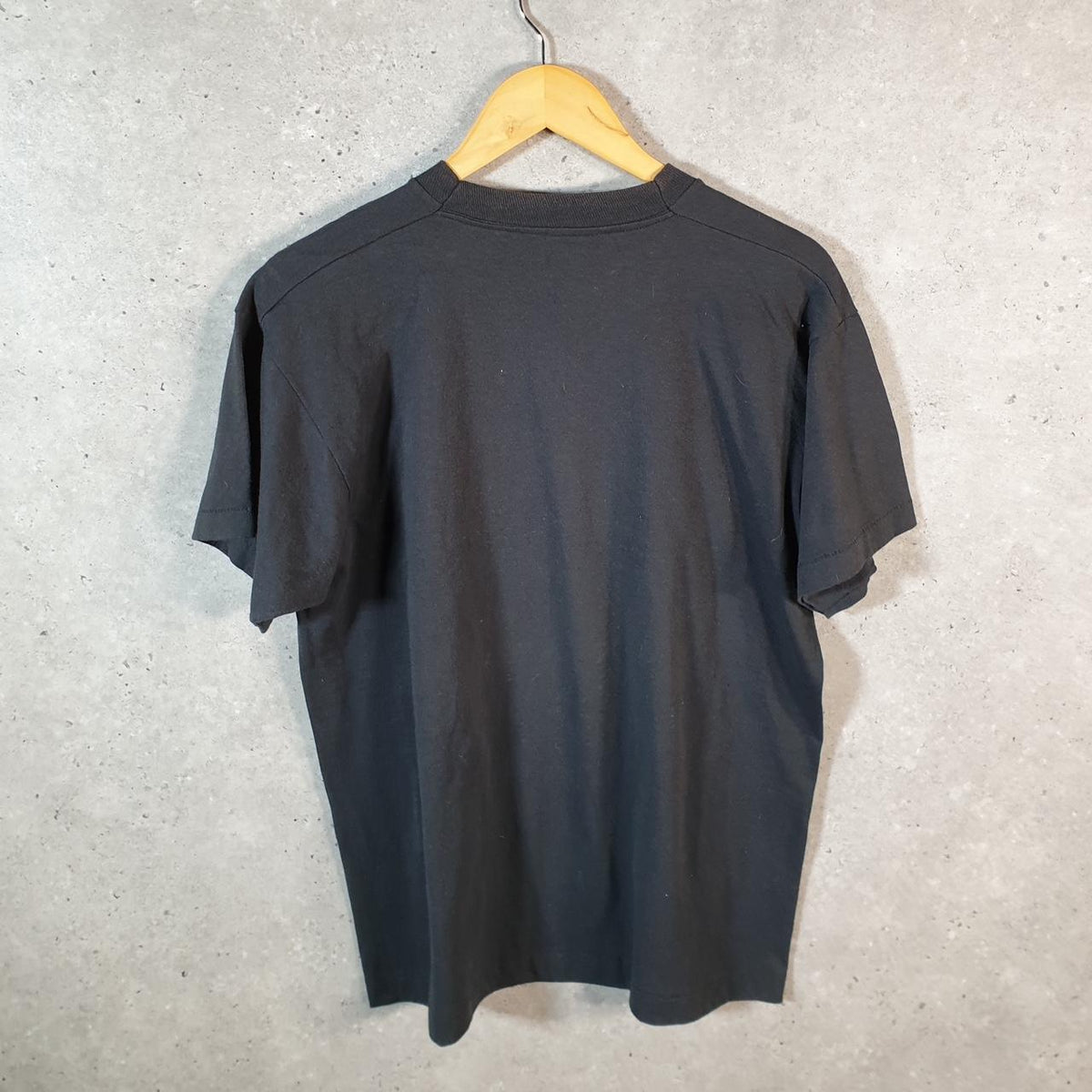 Vintage Fruit of the Loom Baby Boomer 90s Single Stitch T Shirt Men’s Large Black C8122