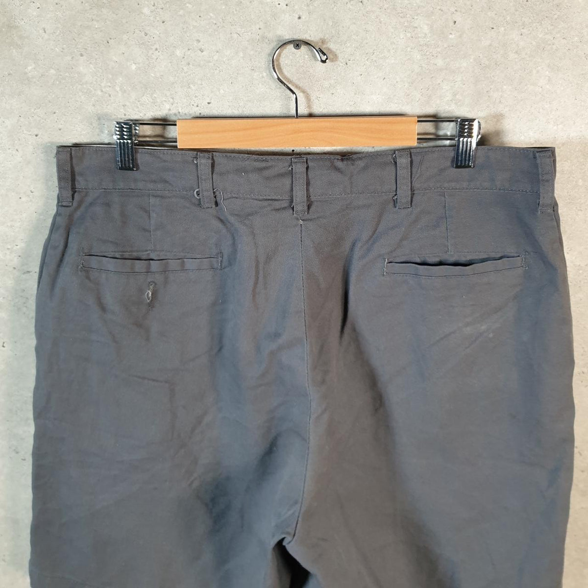Vintage Red Kap Chino Shorts Jorts Cargo Men’s W38 Grey Baggy Cotton