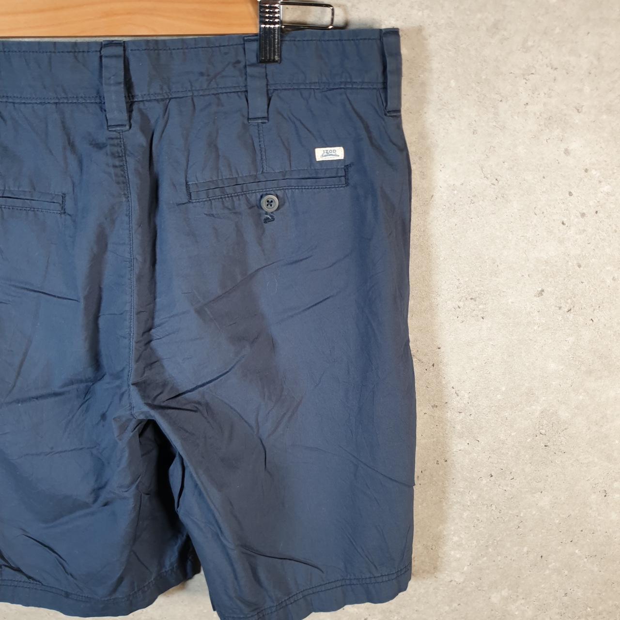 Vintage Izod Golf Chino Shorts Jorts Cargo Men’s W34 Navy Blue Baggy Cotton