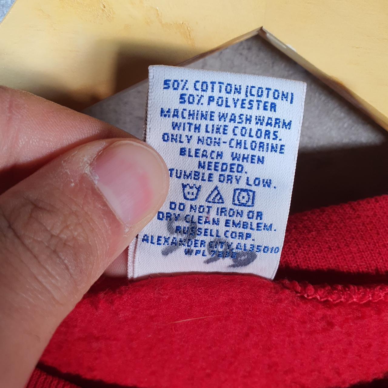 Vintage Russell Athletic Attitude Sweatshirt Men’s Small Red Baggy Blank