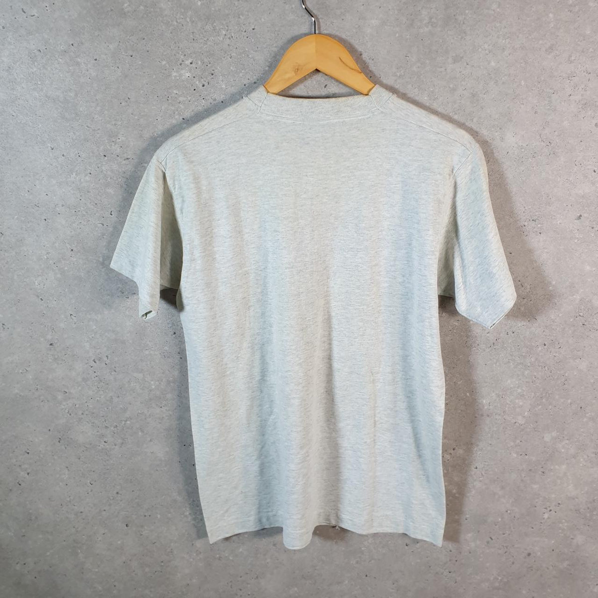 Vintage Fruit of the Loom Conjunto Tejaz 90s USA Single Stitch T Shirt Men’s Medium Grey C8397