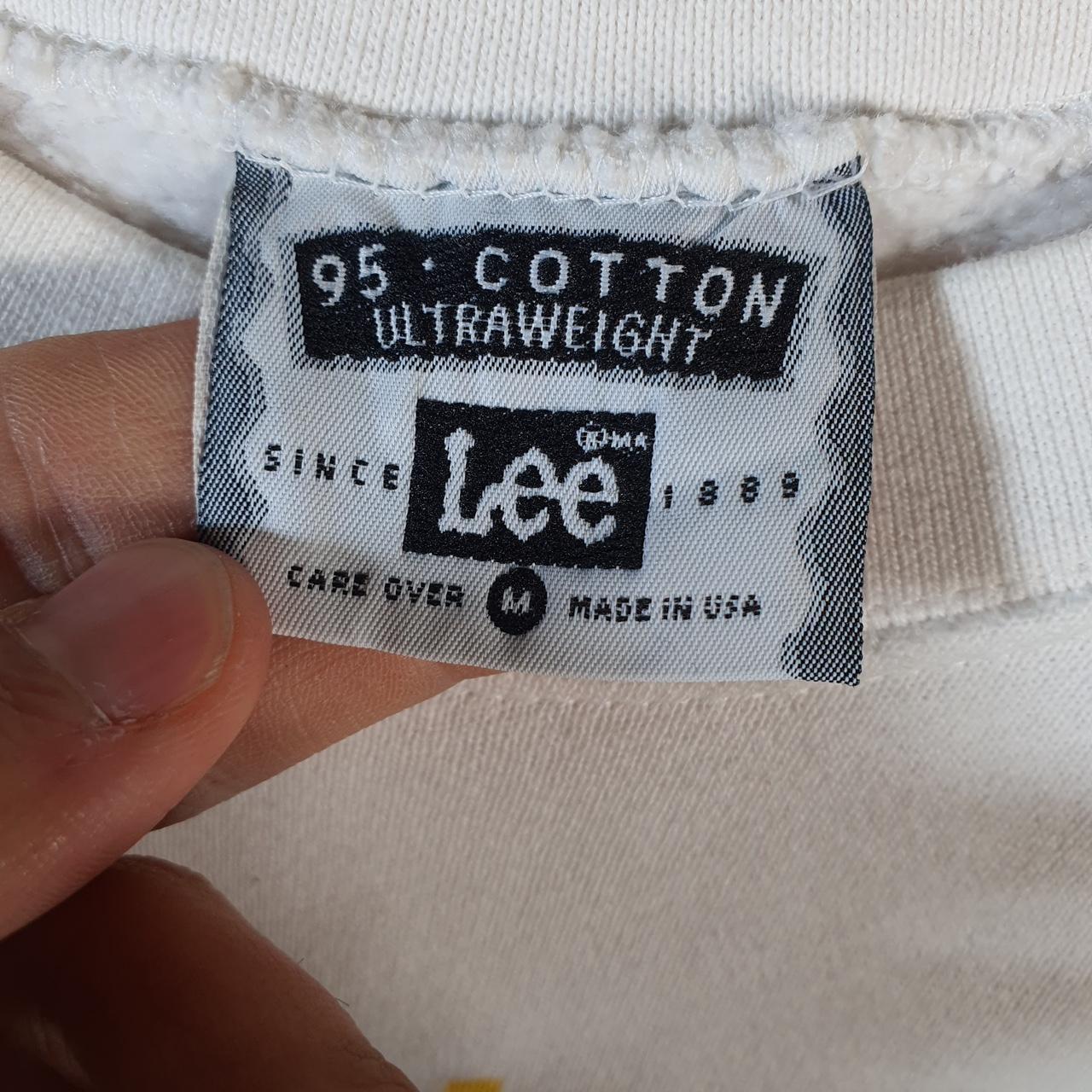 Vintage Lee Ultraweight Sweatshirt Men’s Medium White USA Olivia Alaska Holiday New York