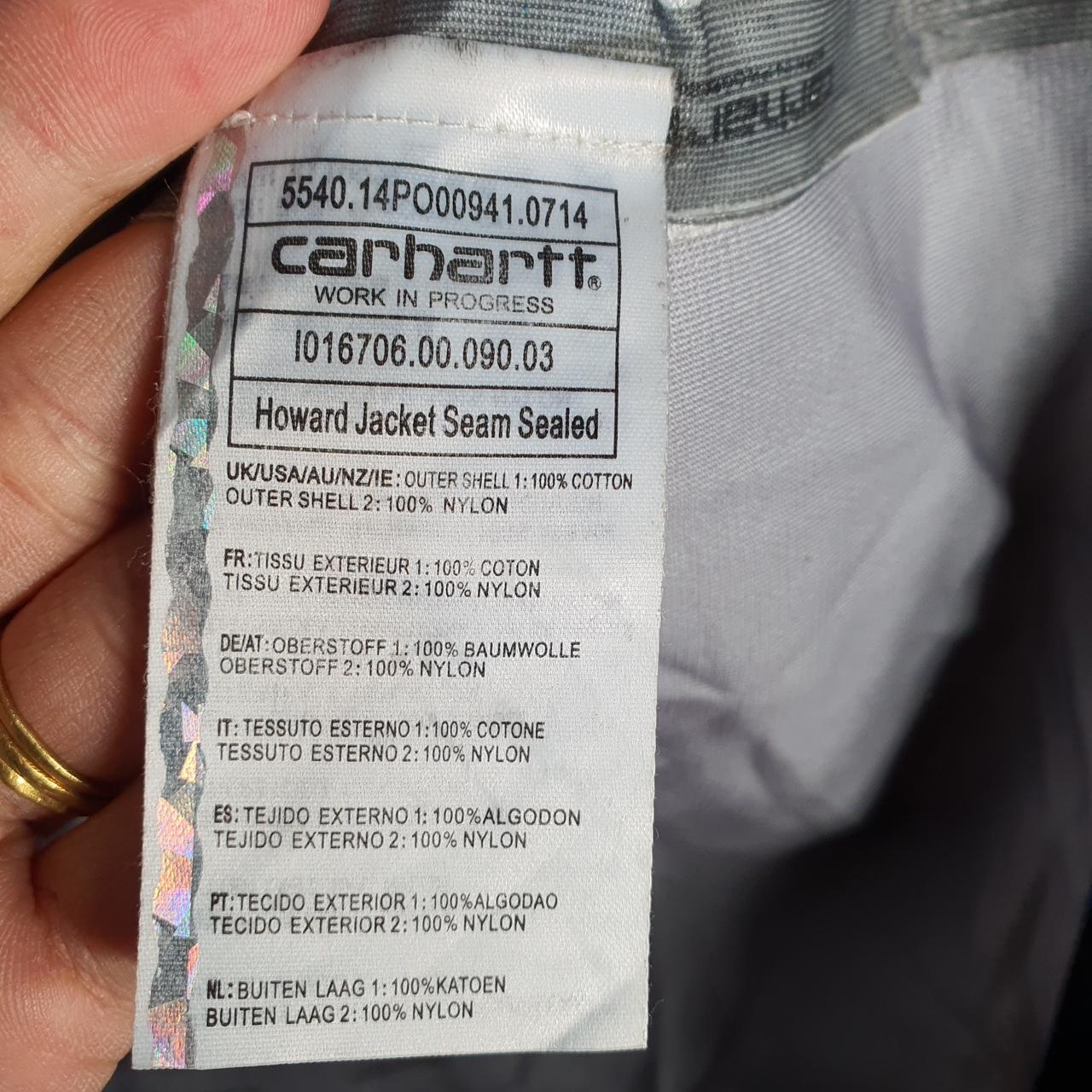 Vintage Carhartt Howard Jacket Seam Sealed Men’s Medium Marlin Jet Waterproof Big Fish Vintage