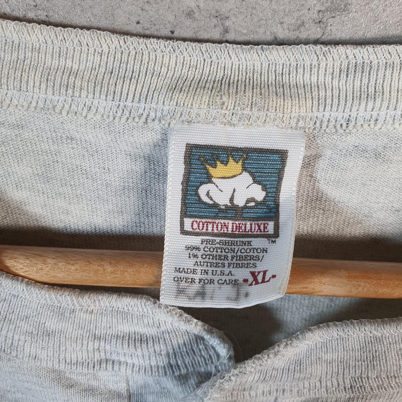 Vintage Cotton Deluxe Paws Music Graphic 90s USA Single Stitch T Shirt Men’s XL Grey