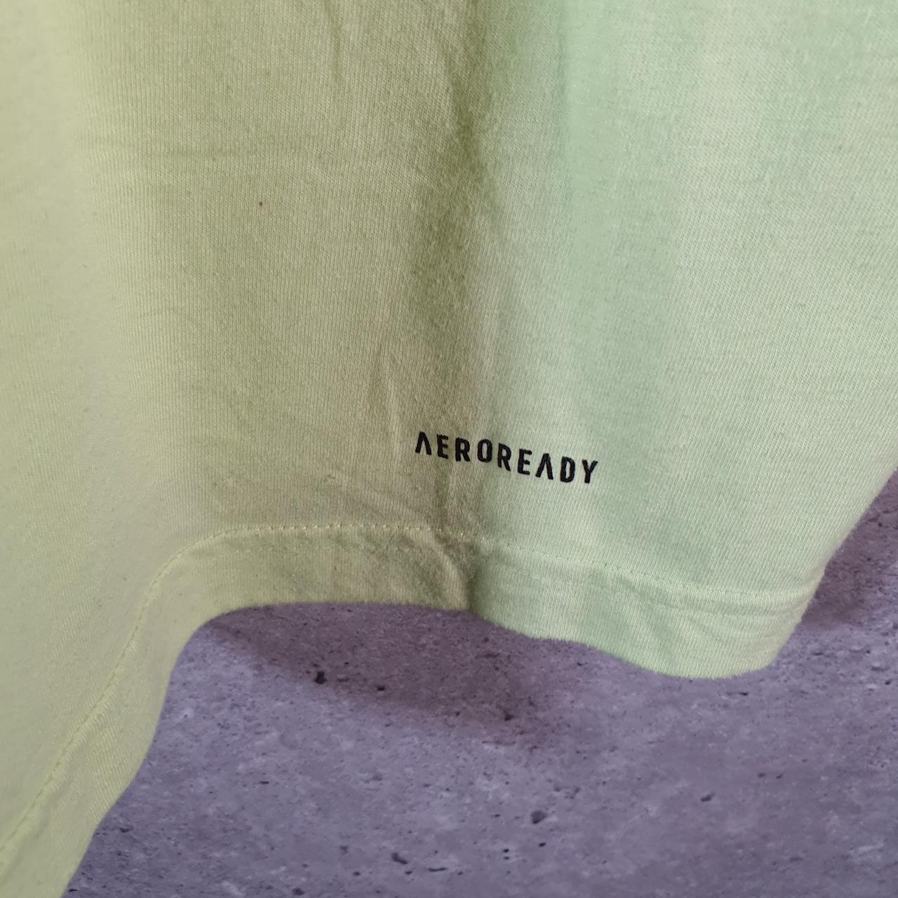 Vintage Adidas Aeroready T Shirt Men’s Large Green Three Stripes Logo Athletic