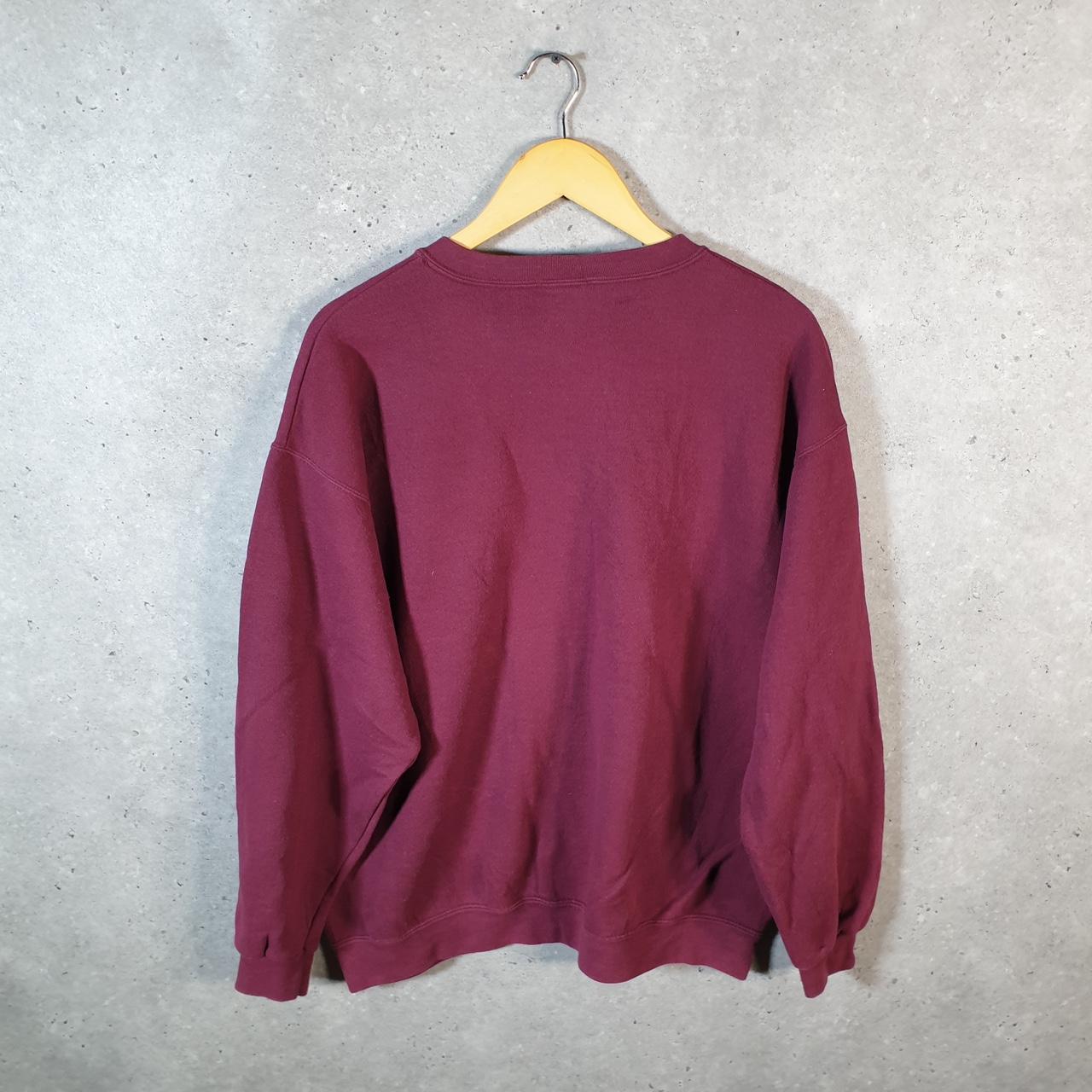 Vintage Lee Heavyweight Sweatshirt Men’s Large Burgundy Red USA Alpha Sigma Lambda