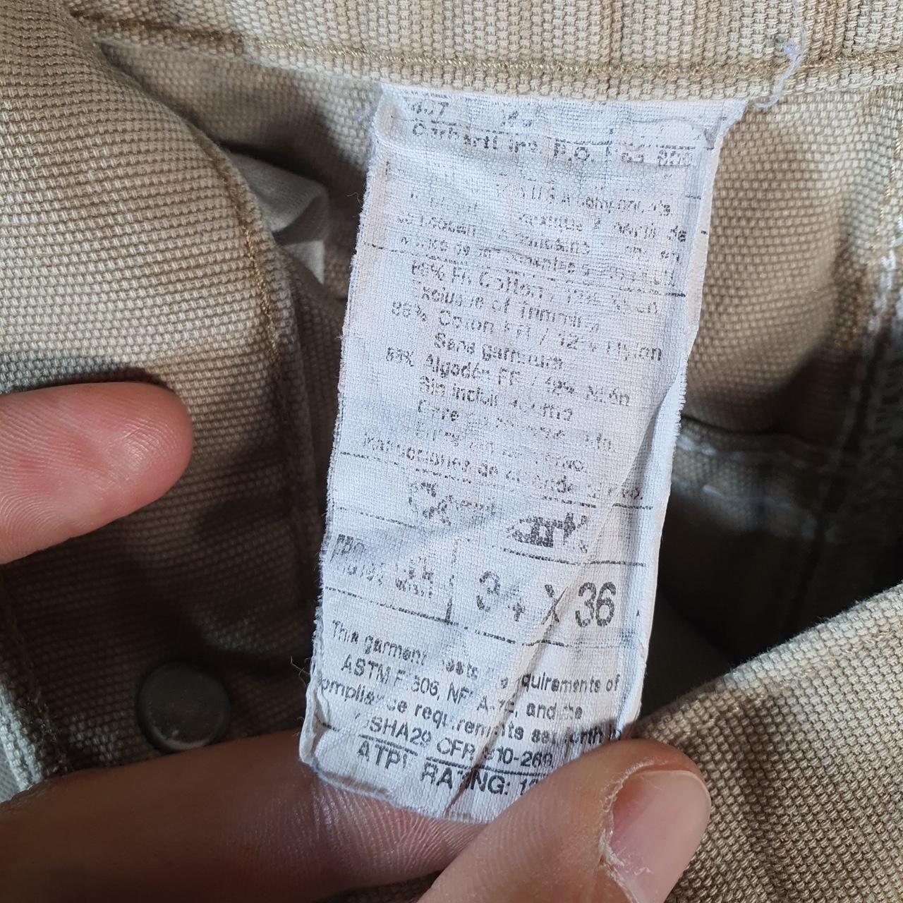 Vintage Carhartt Baggy Carpenter Shorts Jorts Cargo Men’s W34 Brown Relaxed Fit Workwear Big Fish Vintage