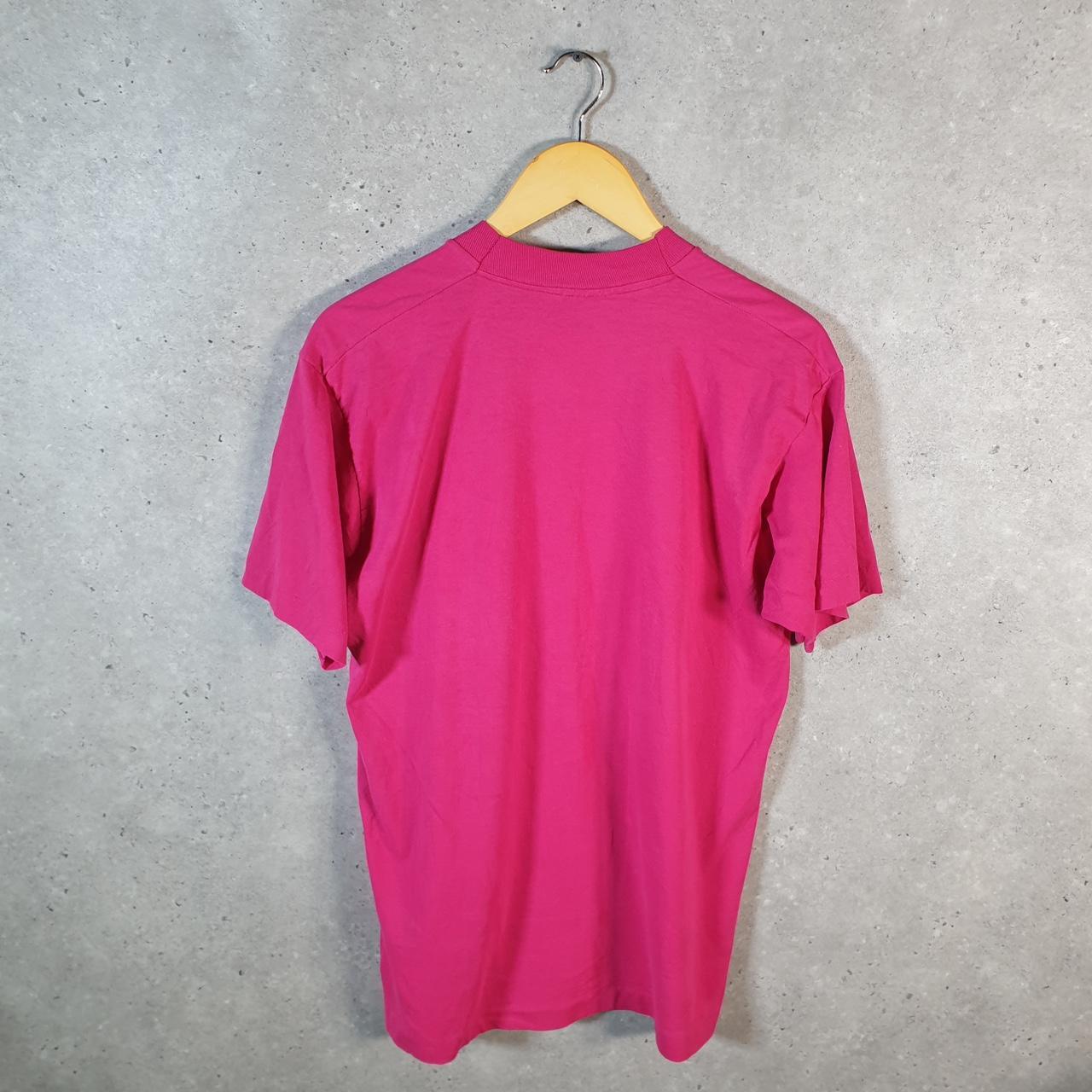 Vintage Feathers Graphic 90s Single Stitch T Shirt Men’s Medium Pink