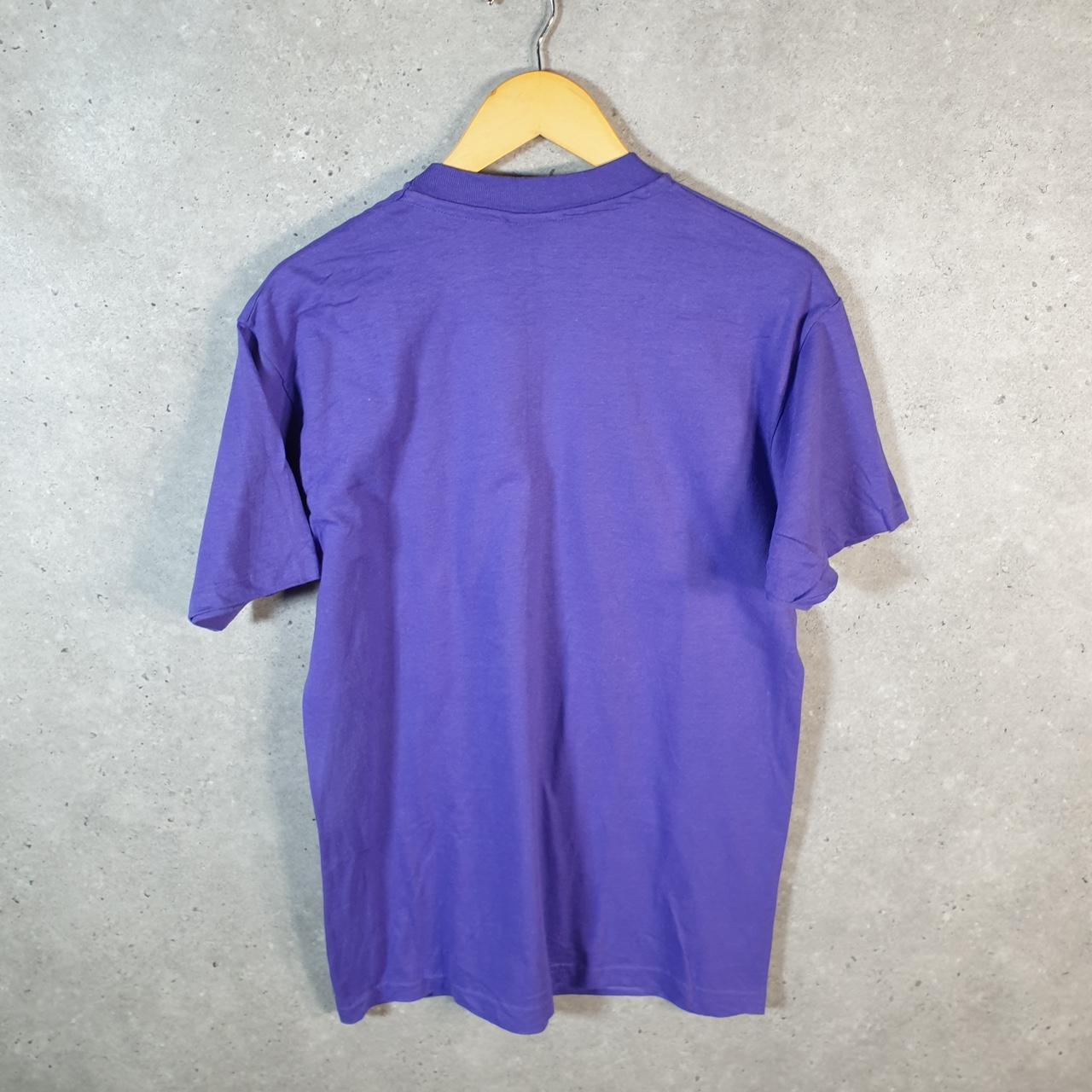 Vintage Hanes Blackflies Maine 90s USA Single Stitch T Shirt Men’s Medium Purple