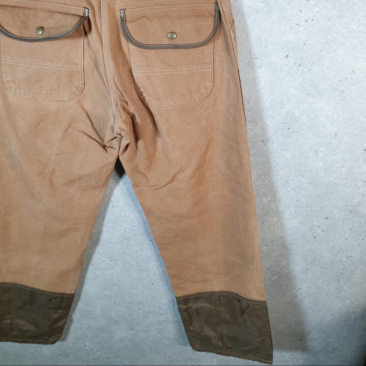 Vintage Carhartt Carpenter Double Knee Trousers Mens W34 L30 Brown Original Fit Workwear